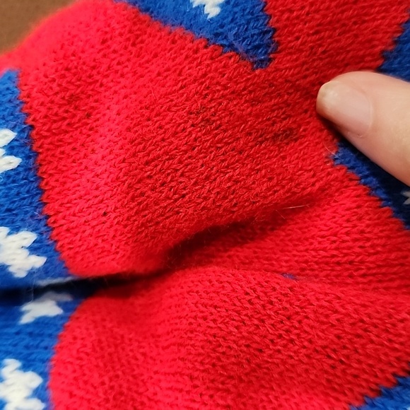 St. Andrews Scottish Red and Blue Pom-Pom Beanie - Picture 2 of 5